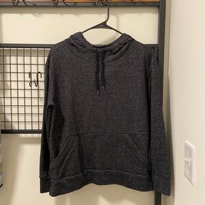 NWOT |‎ Champion women’s black/gray striped hoodie — medium